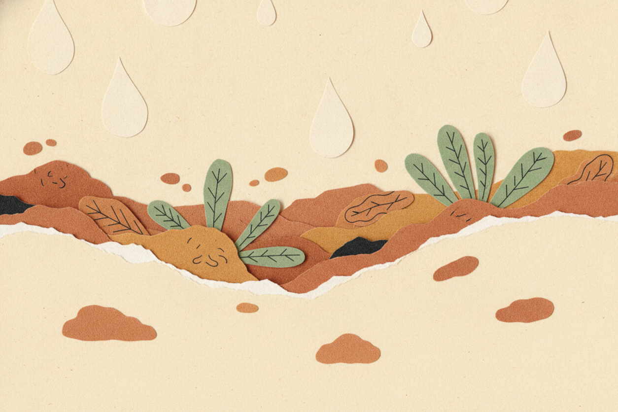 Imagen del dato curioso: Bacterias del suelo fabrican el olor a lluvia