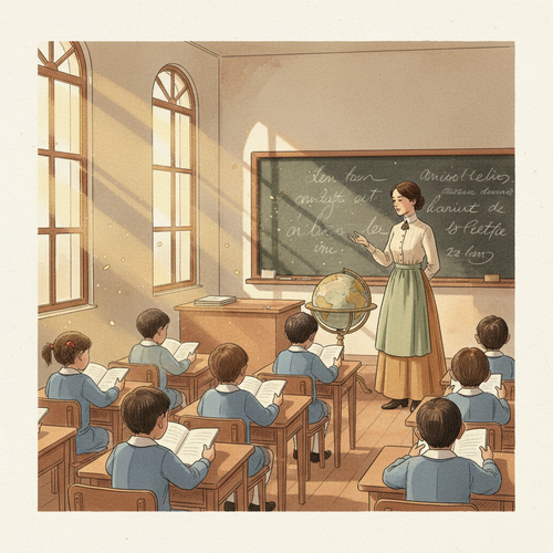 Ilustración de la efeméride: Día del Maestro en México