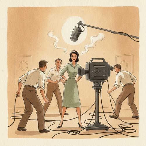 Ilustración de la efeméride: Se transmite Senda prohibida, la primera telenovela mexicana