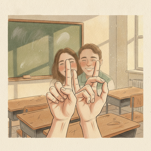 Ilustración de la efeméride: Día Nacional de la Lengua de Señas Mexicana