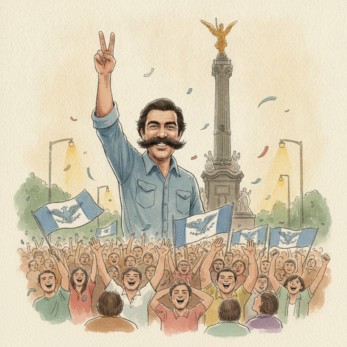 Ilustración de la efeméride: México vive la alternancia y pone fin a 71 años de un solo partido