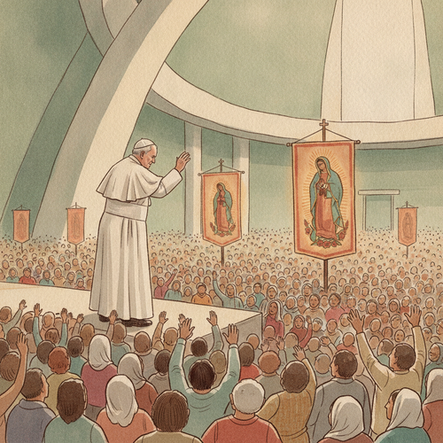 Ilustración de la efeméride: Canonización de Juan Diego, el primer santo indígena de América