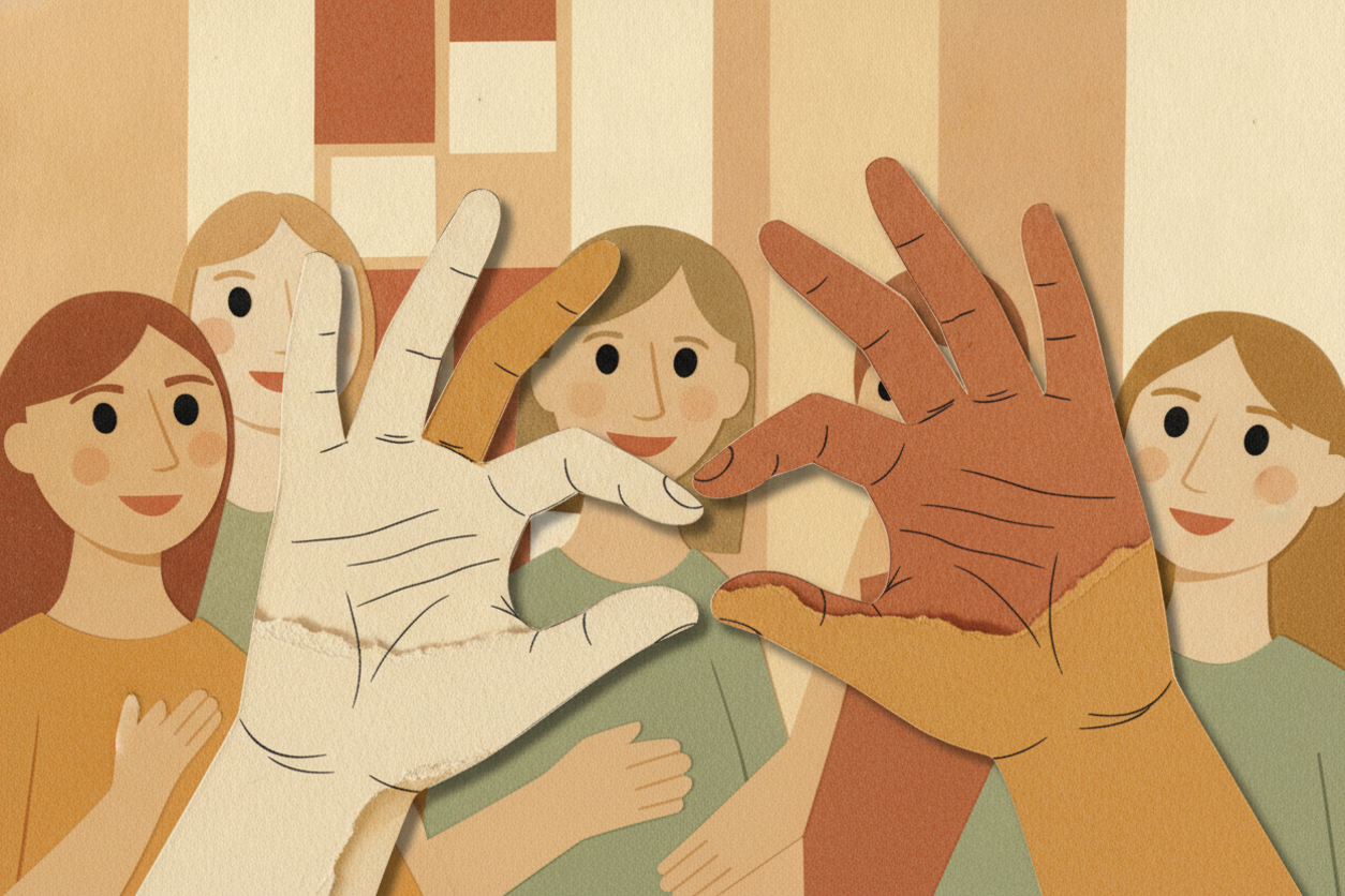 Ilustración de la efeméride: Día Internacional de las Lenguas de Señas
