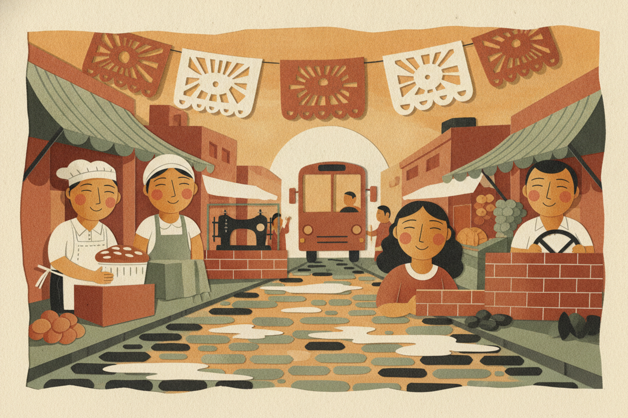 Ilustración de la efeméride: Día Mundial por el Trabajo Decente