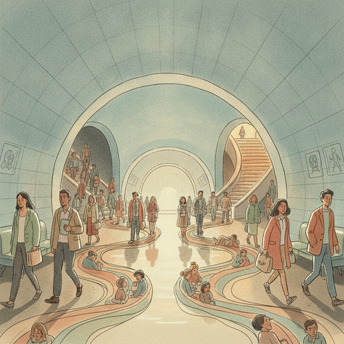 Imagen ilustrativa de confluir